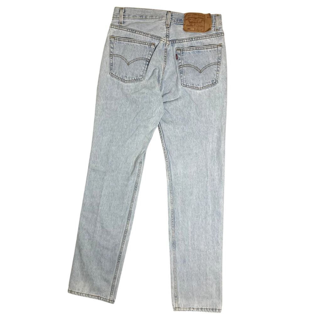 Vtg Levi's 501XX Jeans Men's 32X34 Light Wash Fade USA‎ Made Button Fly 95